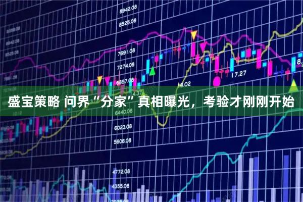 盛宝策略 问界“分家”真相曝光，考验才刚刚开始