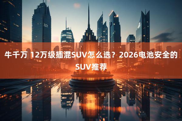 牛千万 12万级插混SUV怎么选？2026电池安全的SUV推荐